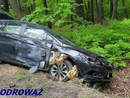 Wypadek w powiecie krapkowickim. Jedna osoba trafiła do szpitala