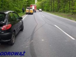Wypadek w powiecie krapkowickim. Jedna osoba trafiła do szpitala