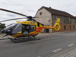 Wypadek z udziałem motocyklisty w Choruli. Lądował śmigłowiec LPR