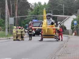 Wypadek z udziałem motocyklisty w Choruli. Lądował śmigłowiec LPR