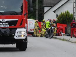 Wypadek z udziałem motocyklisty w Choruli. Lądował śmigłowiec LPR
