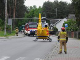 Wypadek z udziałem motocyklisty w Choruli. Lądował śmigłowiec LPR