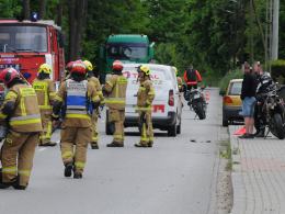 Wypadek z udziałem motocyklisty w Choruli. Lądował śmigłowiec LPR