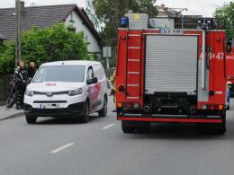 Wypadek z udziałem motocyklisty w Choruli. Lądował śmigłowiec LPR