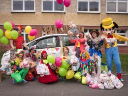 Animatorzy z Fundacji dr Clown również zadbali o małych pacjentów w Dzień Dziecka