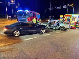 Poważny wypadek na skrzyżowaniu obwodnicy z Luboszycką