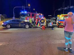 Poważny wypadek na skrzyżowaniu obwodnicy z Luboszycką