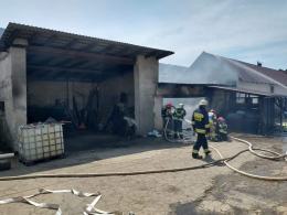 Pożar stodoły w Mechnicy. W akcji 10 zastępów straży
