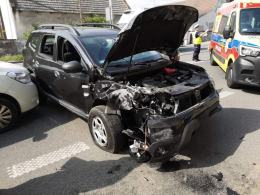 Wypadek w Nakle. Kierujacy samochodem osobowym uderzył w budynek