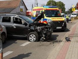 Wypadek w Nakle. Kierujacy samochodem osobowym uderzył w budynek