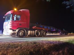 Dwa samochody ciężarowe zderzyły się pod Byczyną. Droga jest zablokowana