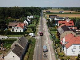 Chróścice: Podczas prac drogowych uszkodzono rurę z gazem