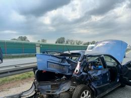 Zderzenie kilku pojazdów na 209 km autostrady A4. Lądował śmigłowiec LPR