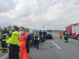 Zderzenie kilku pojazdów na 209 km autostrady A4. Lądował śmigłowiec LPR
