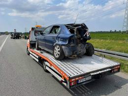 Zderzenie kilku pojazdów na 209 km autostrady A4. Lądował śmigłowiec LPR