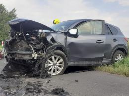 Wypadek pod Skorogoszczą. Kobieta w zaawansowanej ciąży zabrana przez LPR