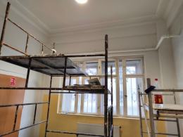 Korzystając z nieobecności uczniów remontowany jest internat w Tułowicach