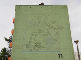 Na osiedlu Armii Krajowej rozpoczęto malowanie. Będzie mural z opolskim superbohaterem