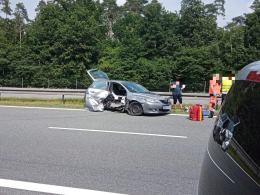 Zablokowana autostrada A4 w kierunku Katowic. Na miejscu lądował śmigłowiec LPR
