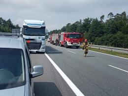 Zablokowana autostrada A4 w kierunku Katowic. Na miejscu lądował śmigłowiec LPR