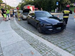 Zderzenie czterech aut na Piastowskiej w Opolu. Dwie osoby zostały poszkodowane