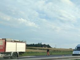 Pożar autobusu na A4. Ewakuowano 43 pasażerów, w tym 34 dzieci