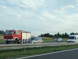 Pożar autobusu na A4. Ewakuowano 43 pasażerów, w tym 34 dzieci