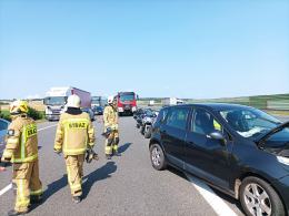 Zderzenie samochodów na opolskim odcinku A4