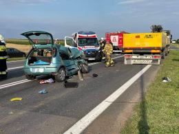 Wypadek w Opolu-Wrzoskach. Ciężko ranny mężczyzna trafił do szpitala