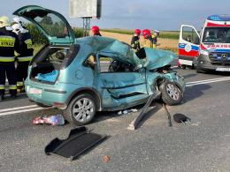 Wypadek w Opolu-Wrzoskach. Ciężko ranny mężczyzna trafił do szpitala