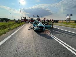 Wypadek w Opolu-Wrzoskach. Ciężko ranny mężczyzna trafił do szpitala