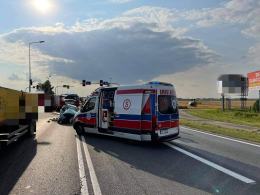 Wypadek w Opolu-Wrzoskach. Ciężko ranny mężczyzna trafił do szpitala