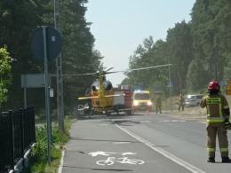 Wypadek na ul. Opolskiej w miejscowości Brynica