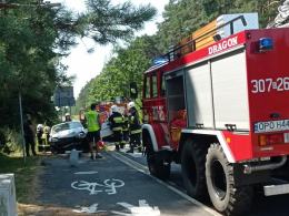 Wypadek na ul. Opolskiej w miejscowości Brynica