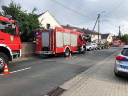 Zderzenie osobówek w Przyworach