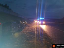 Straciła panowanie nad pojazdem - wypadła z autostrady