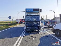 Wypadek na obwodnicy Dobrodzienia