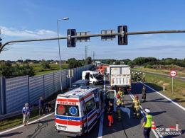Wypadek na obwodnicy Dobrodzienia