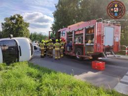 Kolizja na skrzyżowaniu w Gorzowie Śląskim
