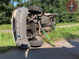 Kolizja na skrzyżowaniu w Gorzowie Śląskim