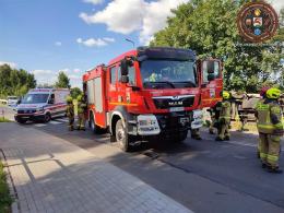 Kolizja na skrzyżowaniu w Gorzowie Śląskim