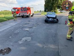 Kolizja na skrzyżowaniu w Gorzowie Śląskim