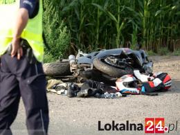 Groźne zderzenie osobówki z motocyklem w Kędzierzynie-Koźlu
