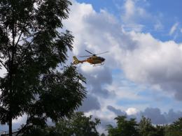 Wypadek w Ozimku. Lądował śmigłowiec LPR