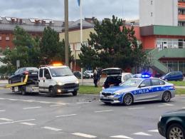 Kolizja na placu Konstytucji 3 Maja w Opolu. Sprawca bez uprawnień
