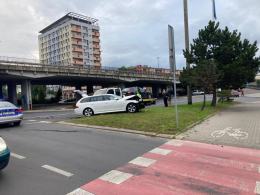Kolizja na placu Konstytucji 3 Maja w Opolu. Sprawca bez uprawnień