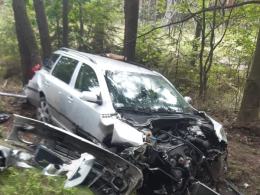 Wypadek w Bierdzanach na trasie Opole - Kluczbork