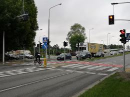 Działają już światła na zmodernizowanym przejściu dla pieszych na ulicy Ozimskiej