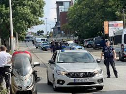 Policyjna obława na ulicy Kępskiej w Opolu