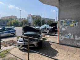 Niebezpieczna kolizja na rondzie w Opolu